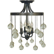 Framburg - 4762 MB - Four Light Flush / Semi-Flush Mount - Falling Stars - Mahogany Bronze