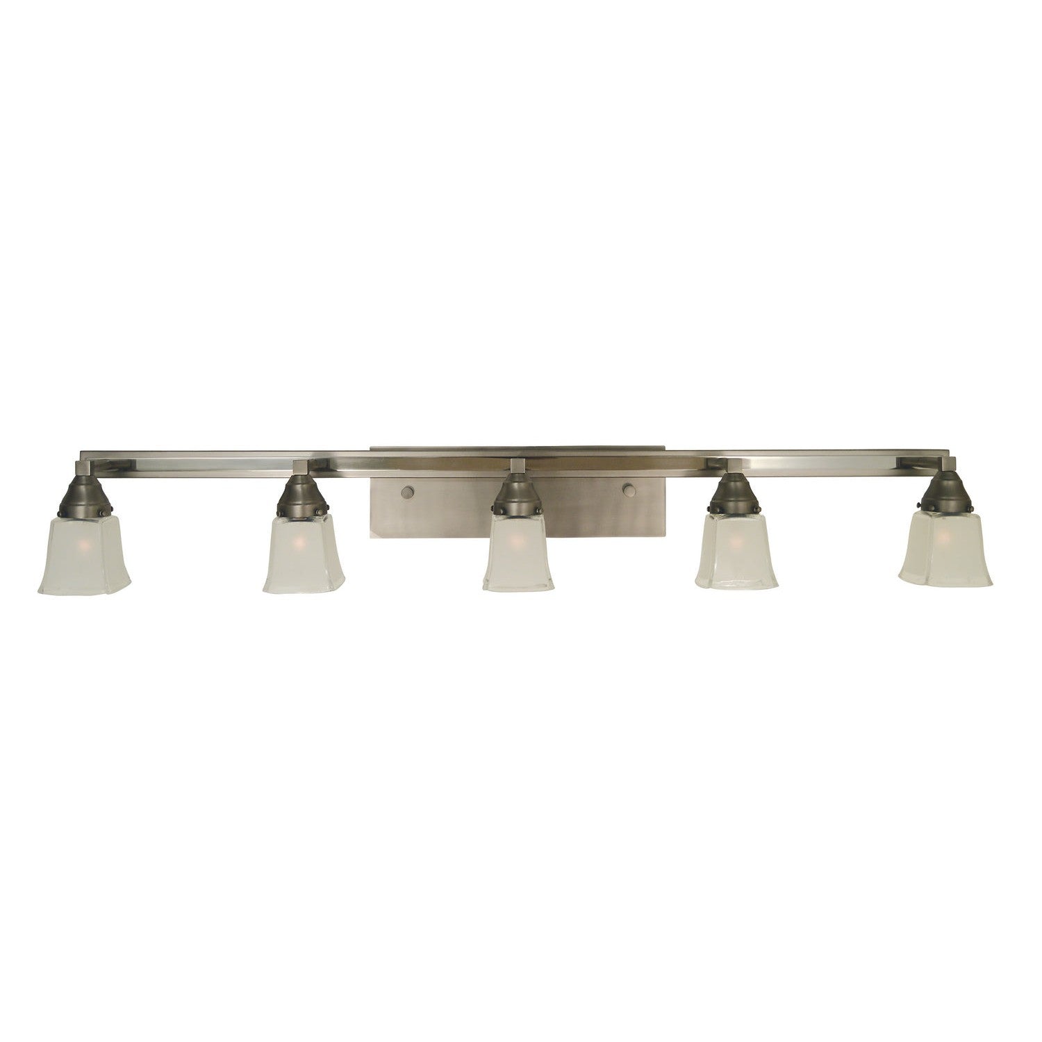 Framburg - 4775 SP/PN - Five Light Wall Sconce - Mercer - Satin Pewter w/Polished Nickel