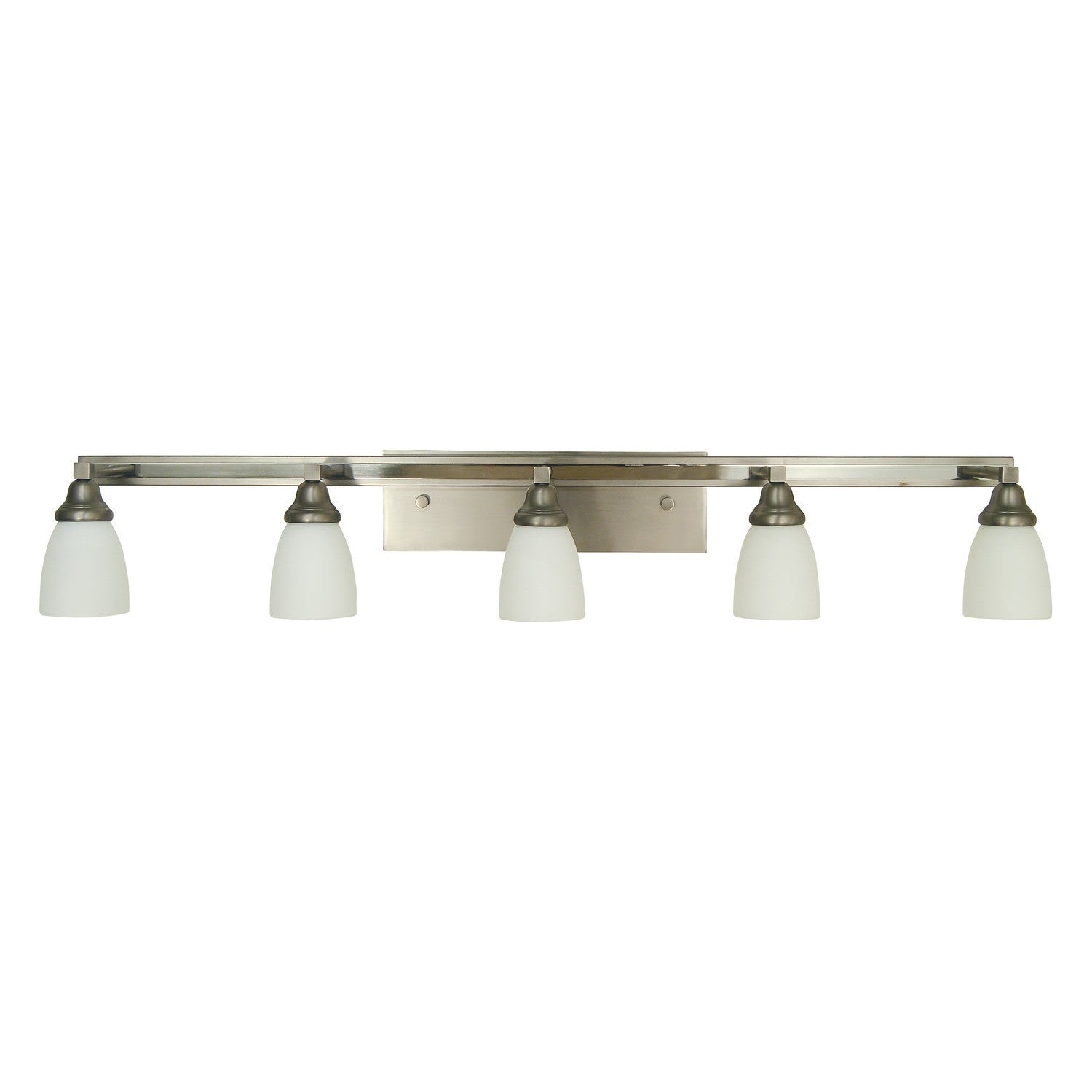 Framburg - 4785 SP/PN - Five Light Wall Sconce - Mercer - Satin Pewter w/Polished Nickel