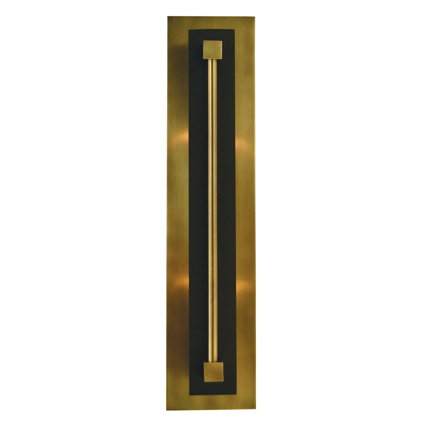 Framburg - 4802 AB/MBLACK - Two Light Wall Sconce - Louvre - Antique Brass w/Matte Black