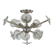 Framburg - 4812 PN - Five Light Flush / Semi-Flush Mount - Apogee - Polished Nickel