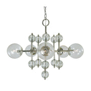 Framburg - 4945 PN - Five Light Chandelier - Solaris - Polished Nickel