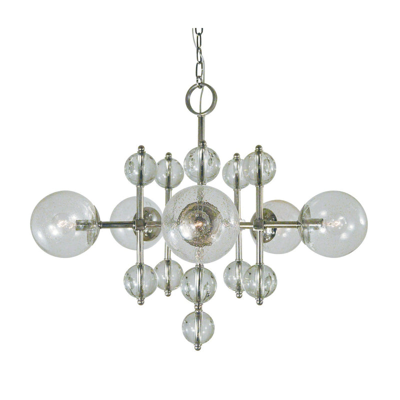Framburg - 4945 PN - Five Light Chandelier - Solaris - Polished Nickel