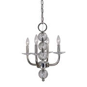 Framburg - 4964 PN - Four Light Chandelier - Glamour - Polished Nickel
