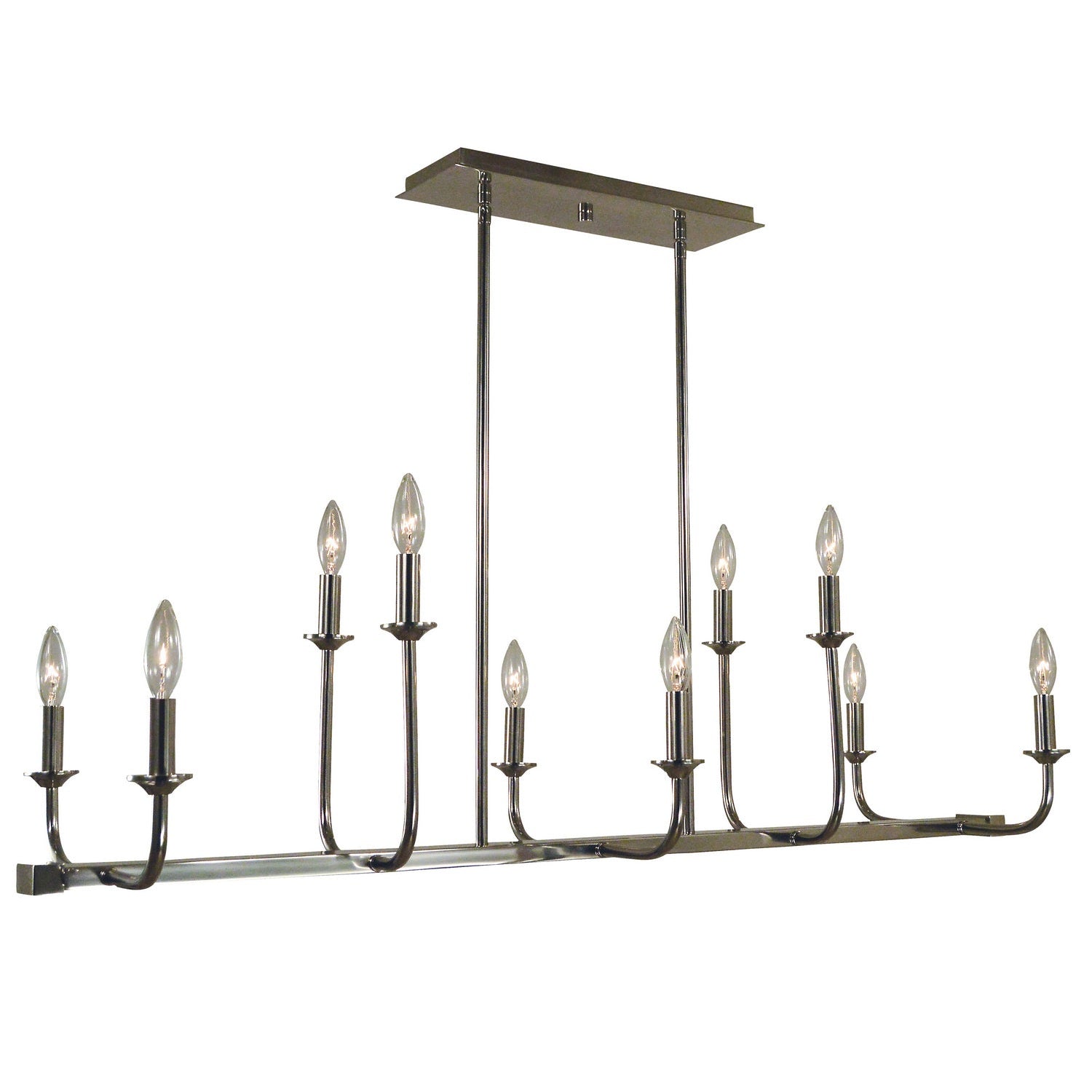 Framburg - 4983 PN - Ten Light Island Chandelier - Boulevard - Polished Nickel
