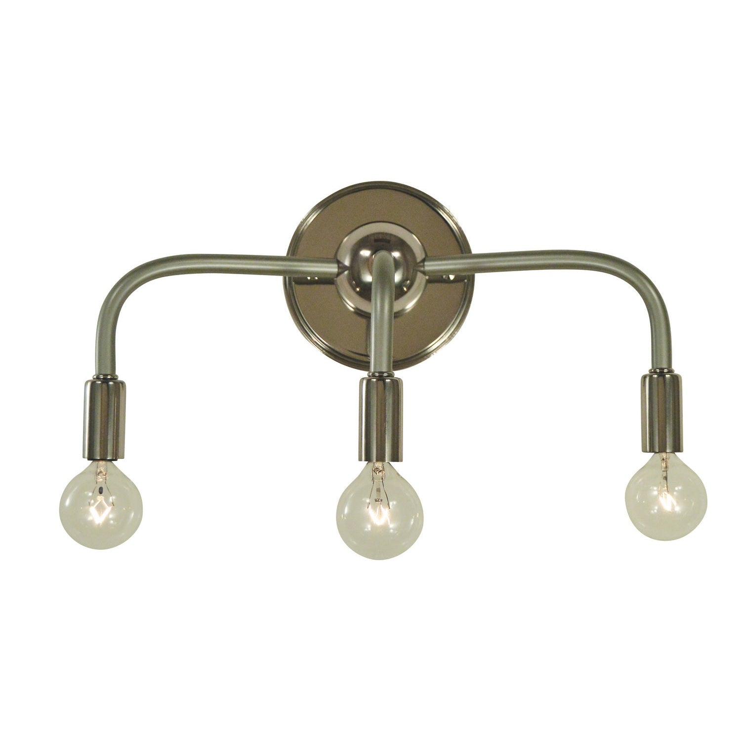 Framburg - 5003 PN/SP - Three Light Wall Sconce - Candide - Polished Nickel w/Satin Pewter