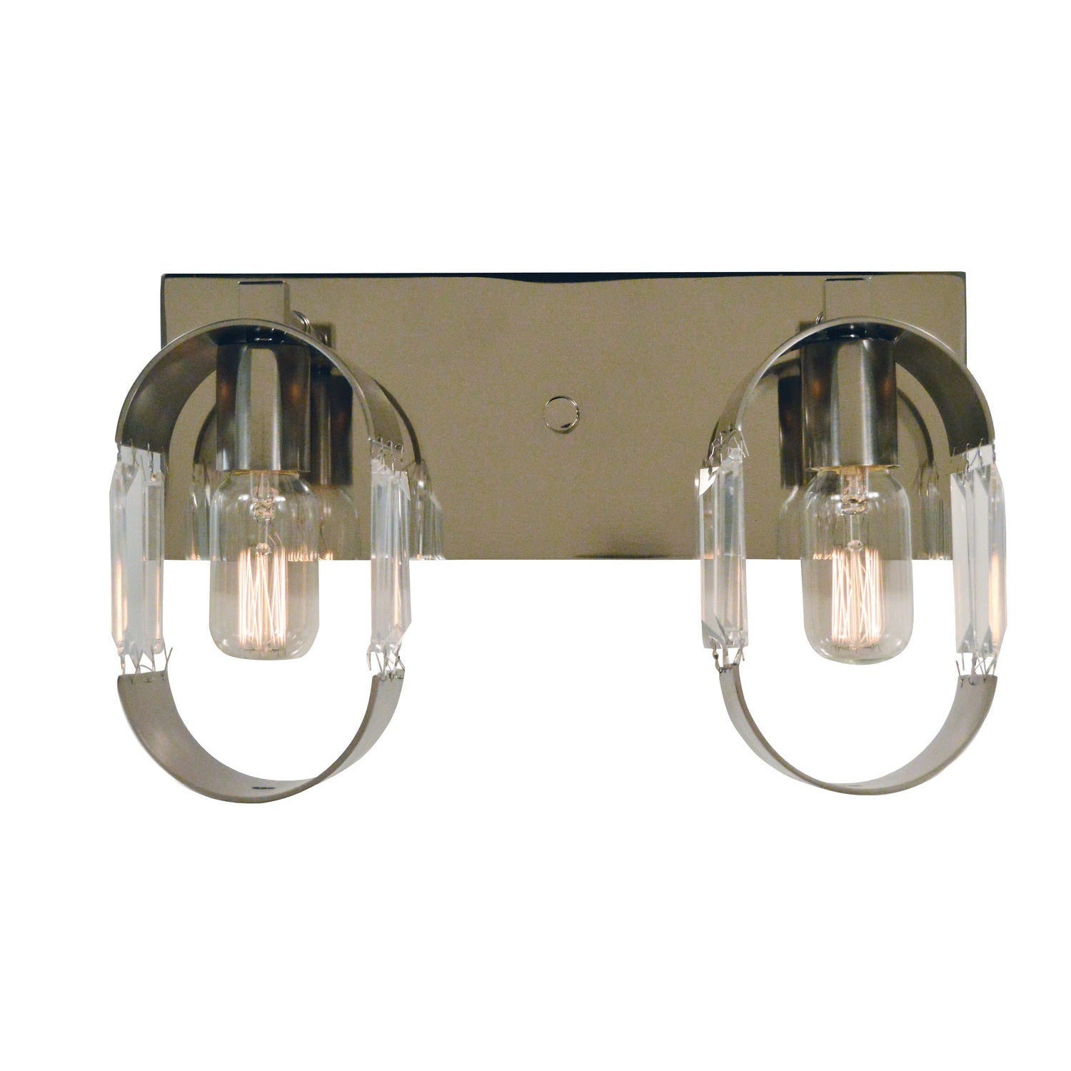 Framburg - 5012 PN/BN - Two Light Wall Sconce - Josephine - Polished Nickel w/Brushed Nickel