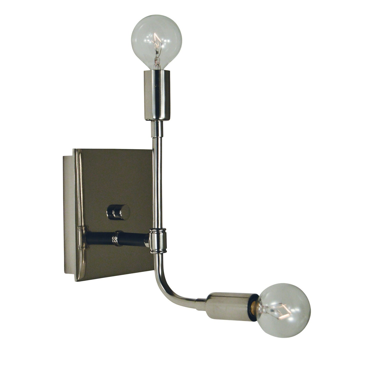 Framburg - 5017 PN/MBLACK - Two Light Wall Sconce - Fusion - Polished Nickel w/Matte Black