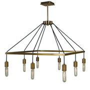 Framburg - 5020 AB - Eight Light Chandelier - Celestial - Antique Brass