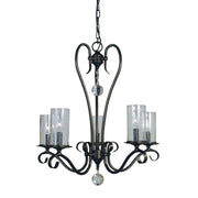 Framburg - 5025 MB - Five Light Chandelier - Ilsa - Mahogany Bronze