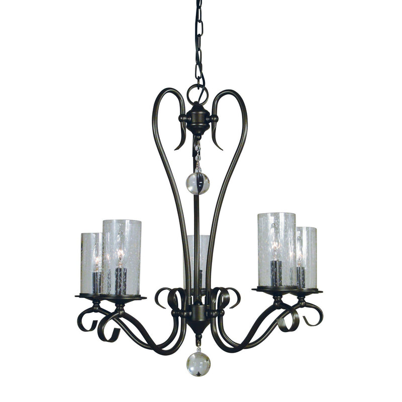 Framburg - 5025 MB - Five Light Chandelier - Ilsa - Mahogany Bronze