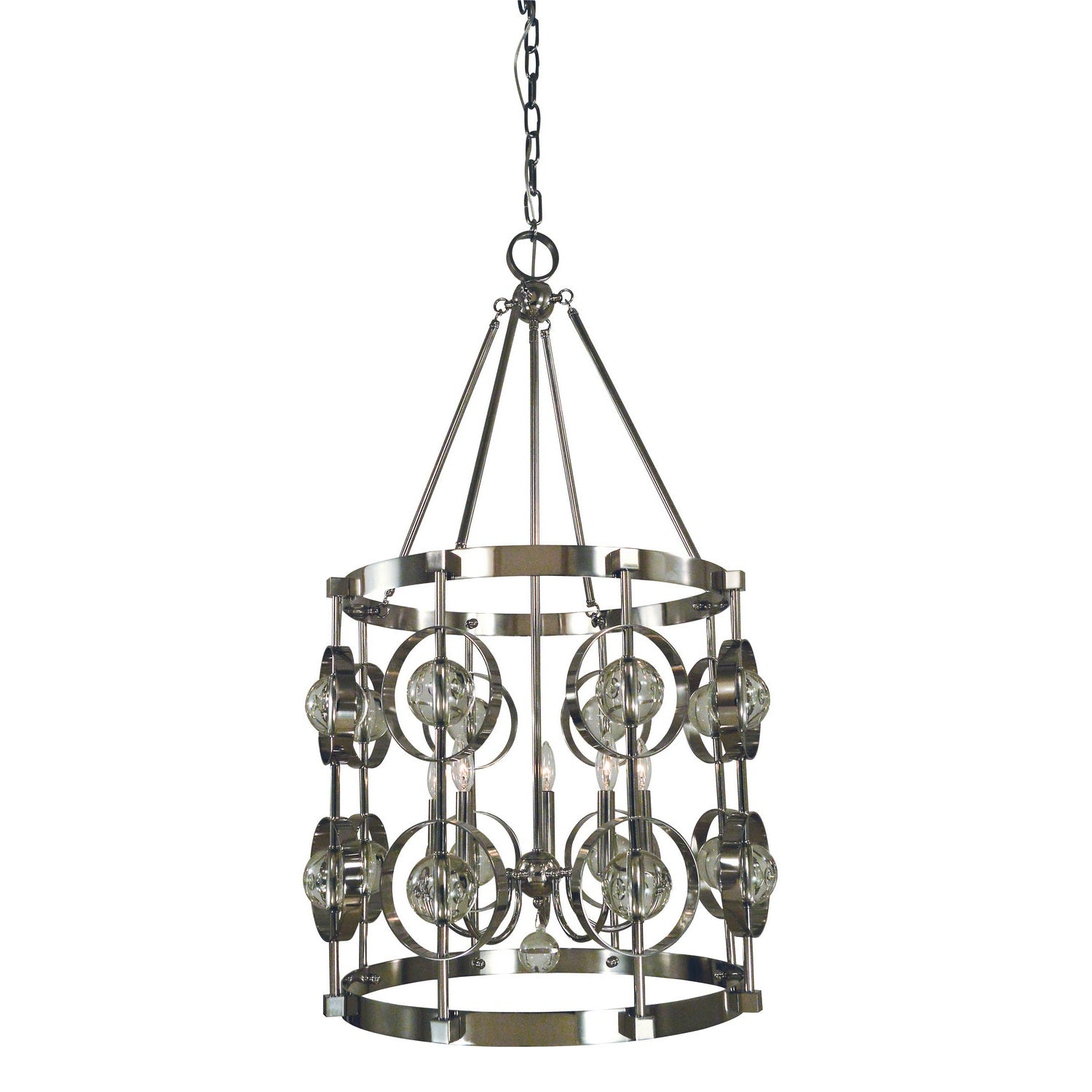 Framburg - 5032 PN - Five Light Chandelier - Ephemeris - Polished Nickel