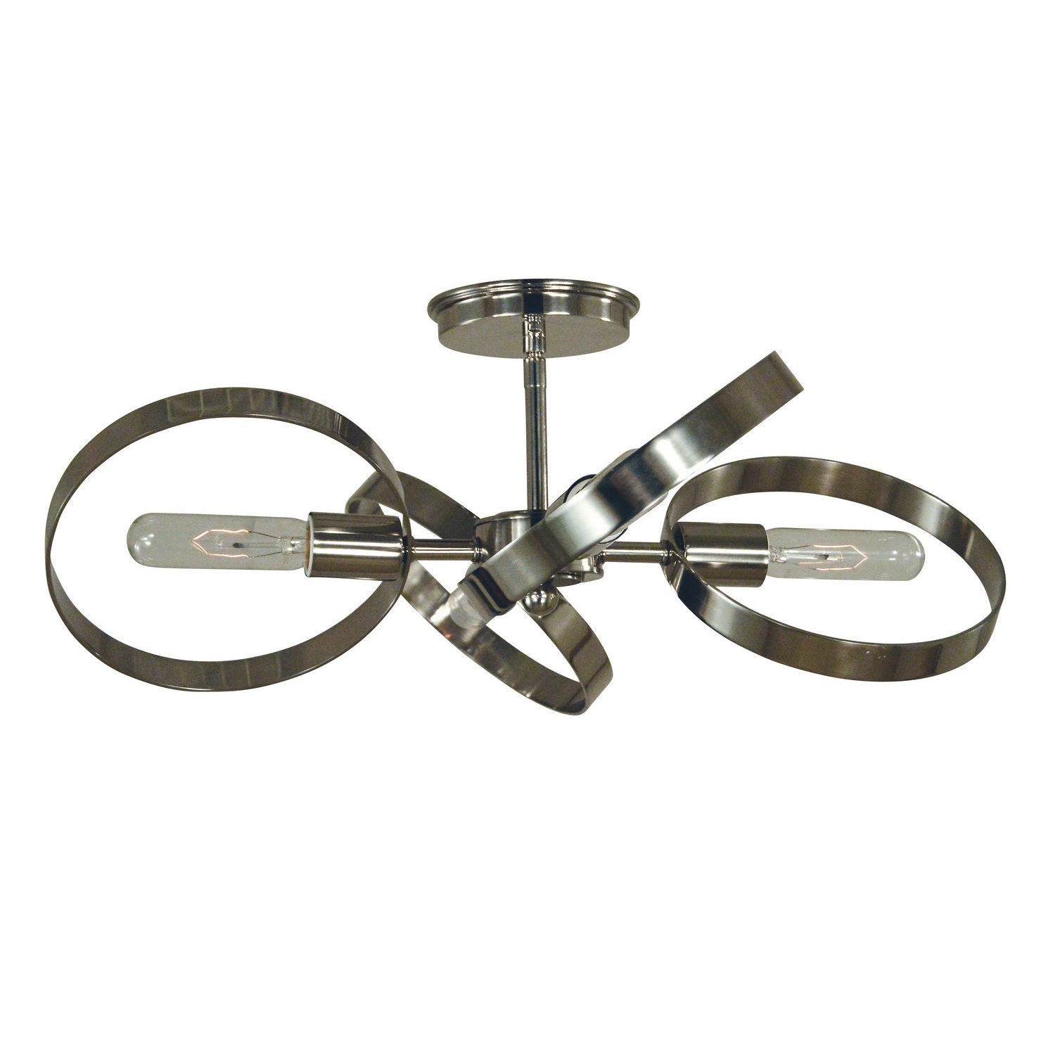 Framburg - 5060 PN - Four Light Flush / Semi-Flush Mount - Copernicus - Polished Nickel