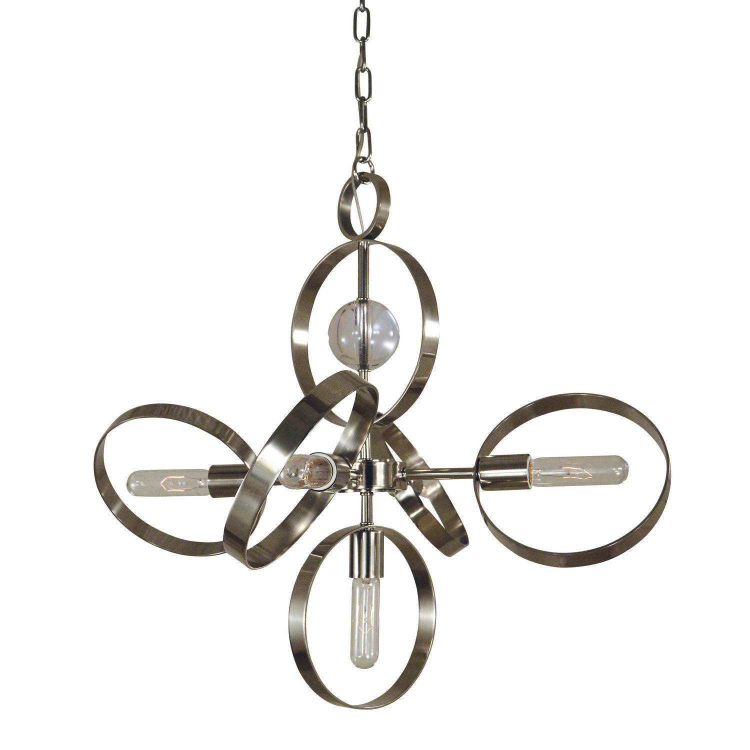 Framburg - 5064 PN - Five Light Chandelier - Copernicus - Polished Nickel