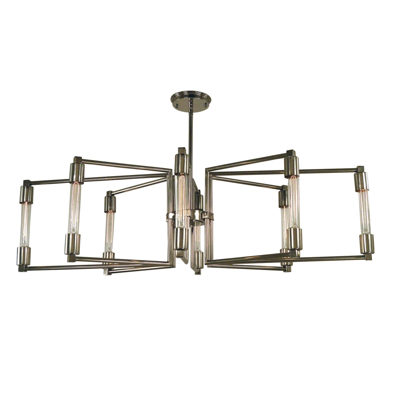 Framburg - 5118 PN - Eight Light Chandelier - Focal - Polished Nickel