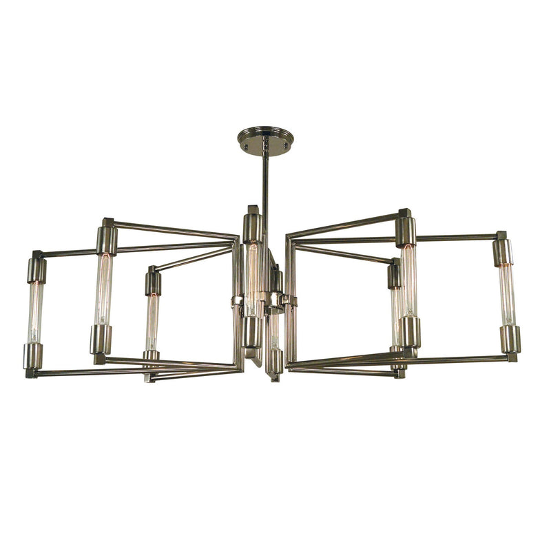 Framburg - 5118 PN - Eight Light Chandelier - Focal - Polished Nickel