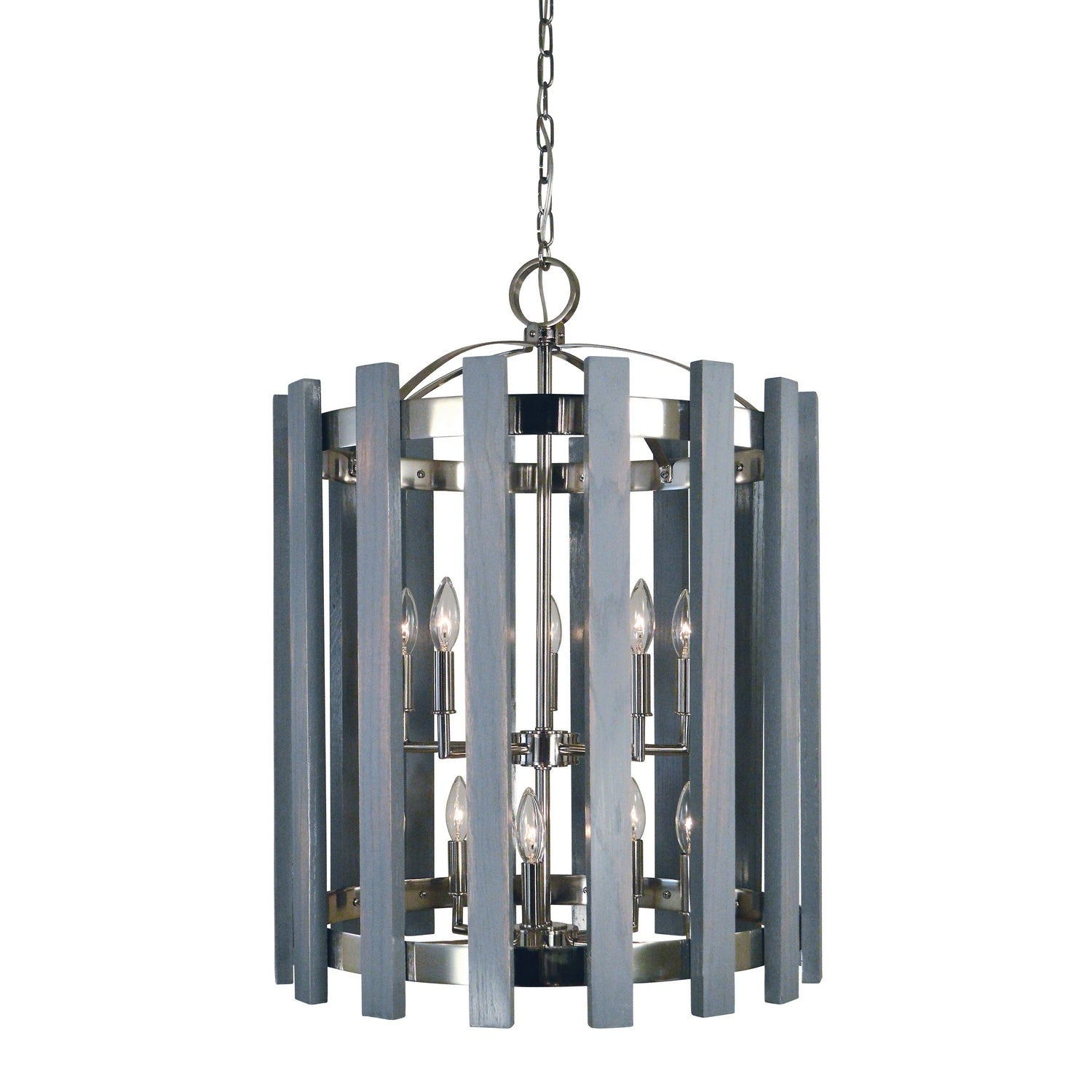 Framburg - 5120 PN - Ten Light Chandelier - Arcadia - Polished Nickel