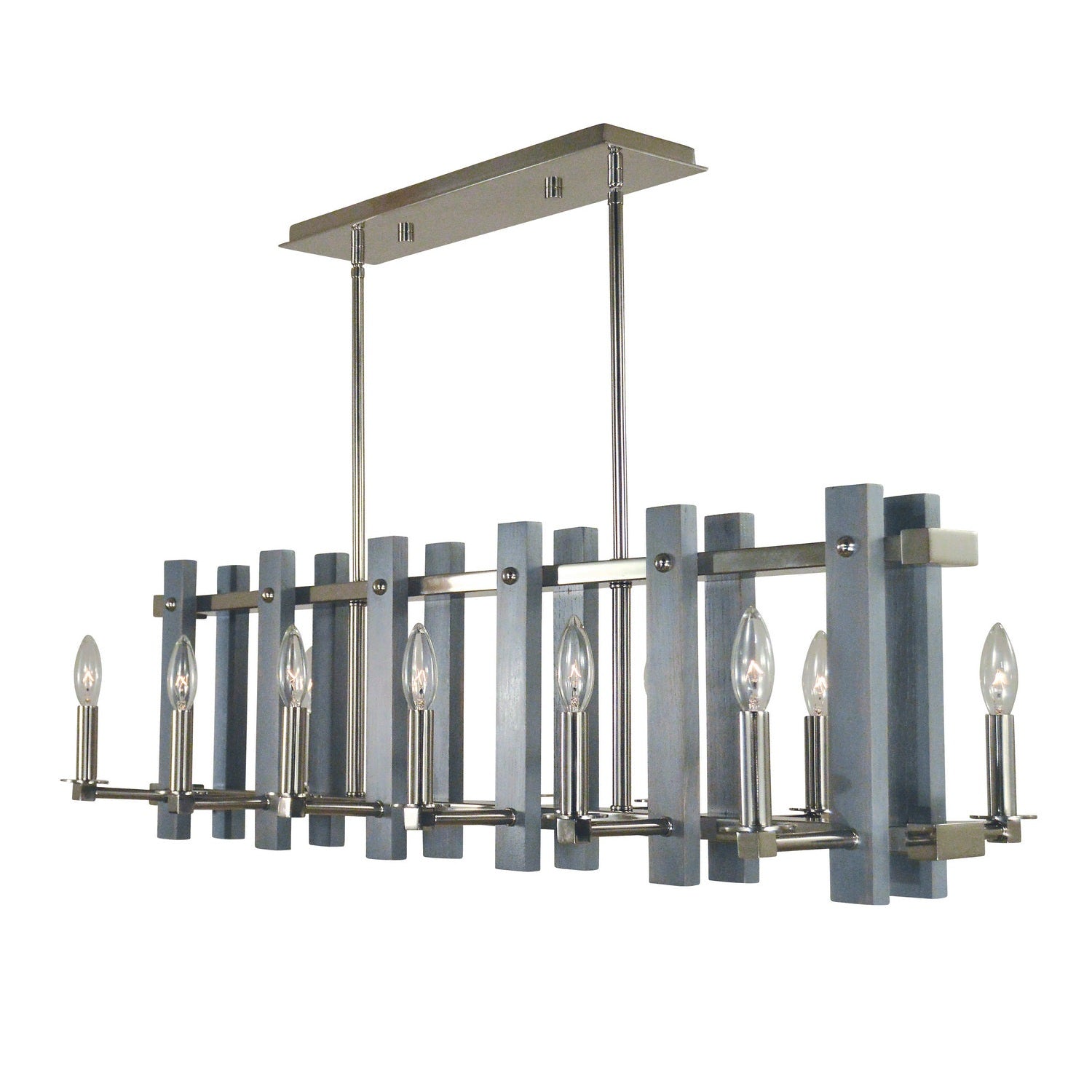 Framburg - 5127 PN - 12 Light Island Chandelier - Arcadia - Polished Nickel