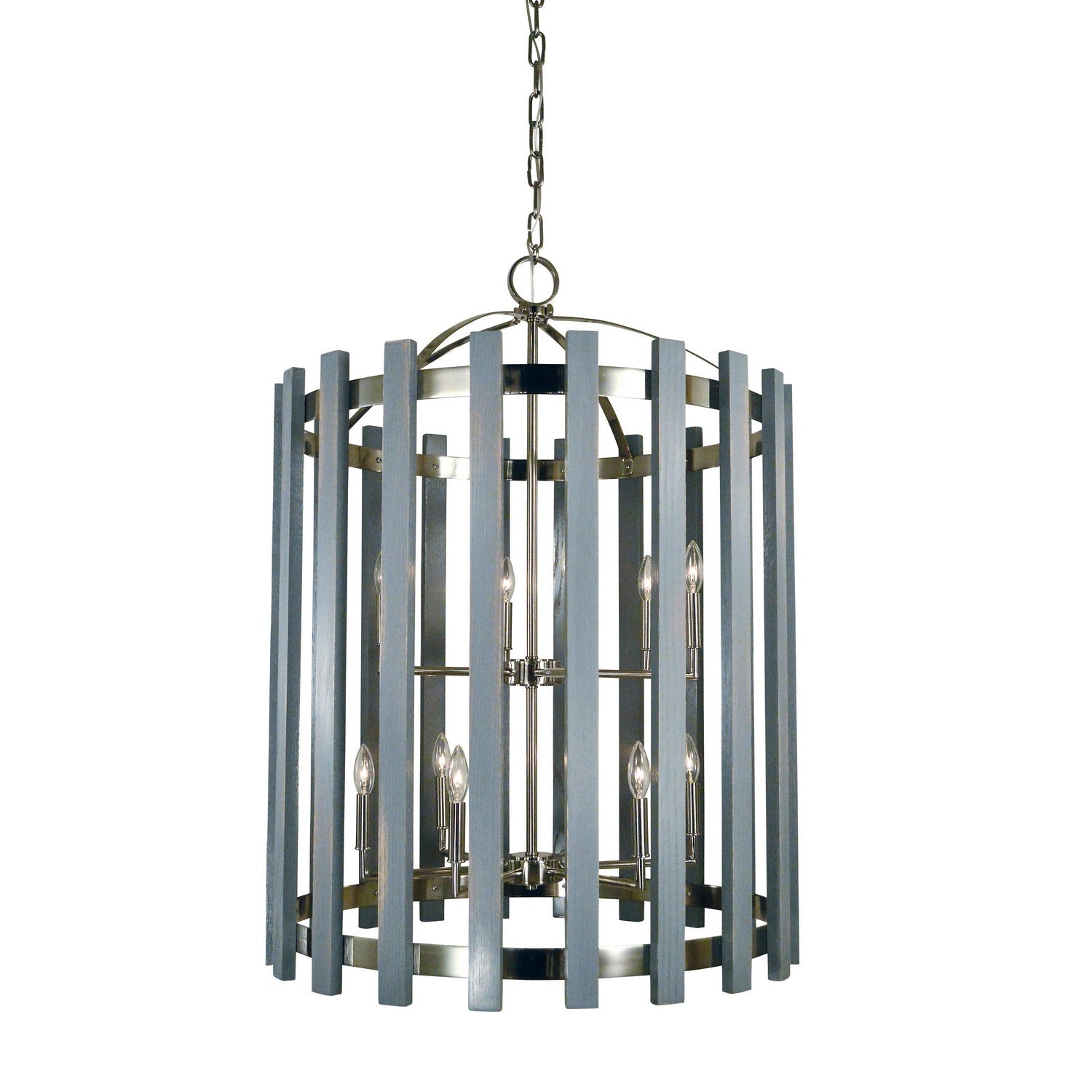 Framburg - 5128 PN - 12 Light Foyer Chandelier - Arcadia - Polished Nickel