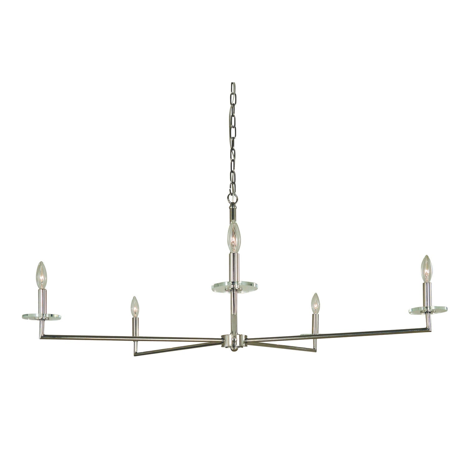 Framburg - 5450 MBLACK - Five Light Chandelier - Muse - Matte Black