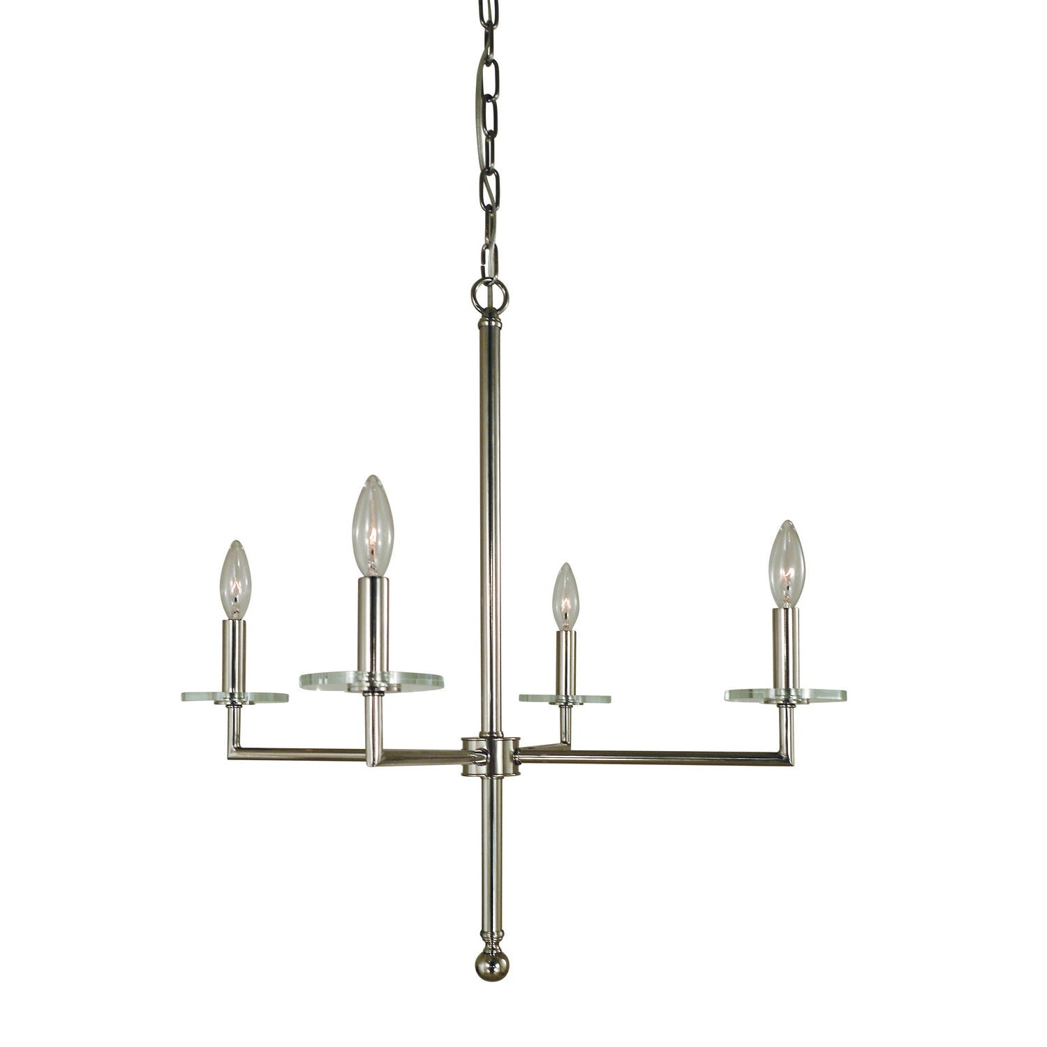 Framburg - 5454 MBLACK - Four Light Chandelier - Muse - Matte Black