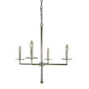 Framburg - 5454 MBLACK - Four Light Chandelier - Muse - Matte Black