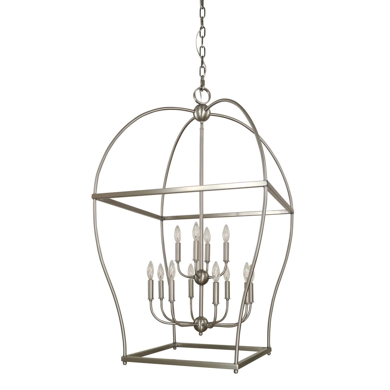 Framburg - 5472 BN - 12 Light Foyer Chandelier - Kenmare - Brushed Nickel