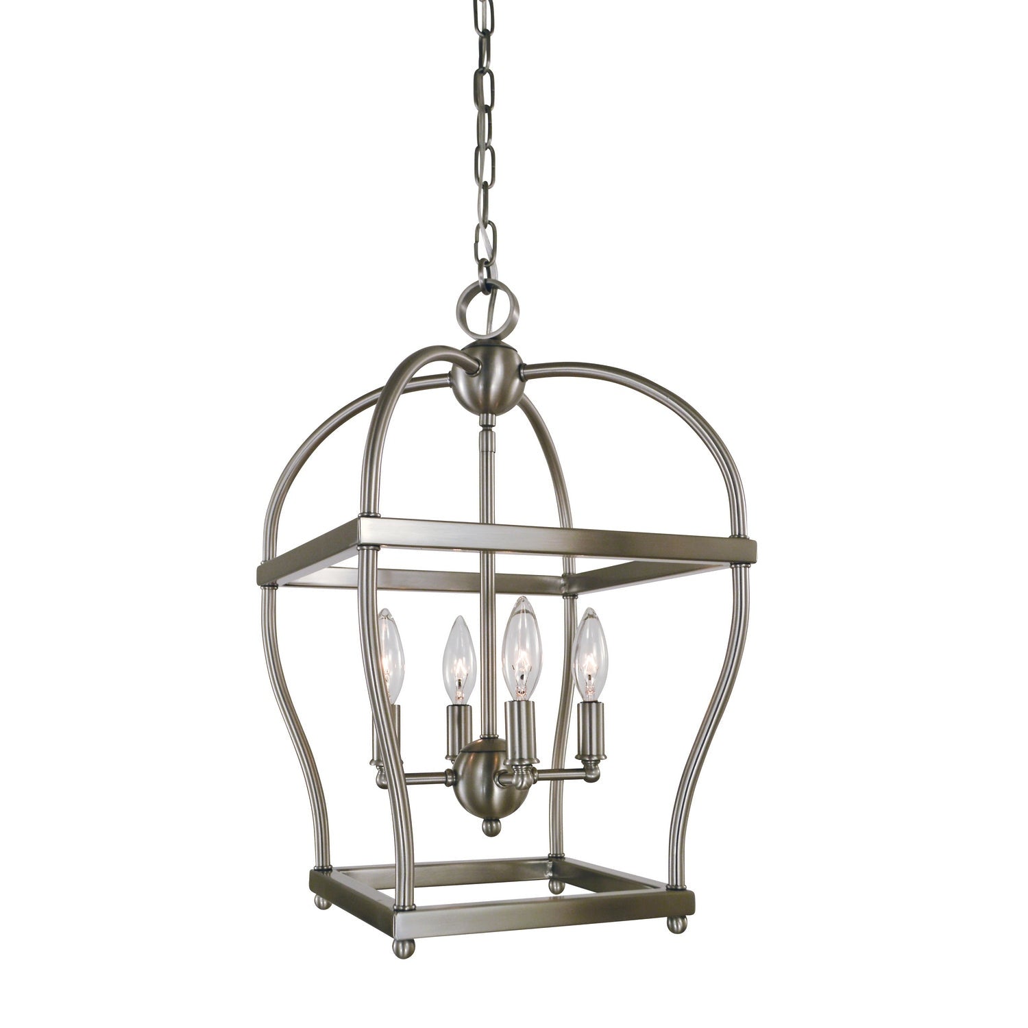 Framburg - 5474 BN - Four Light Mini-Chandelier - Kenmare - Brushed Nickel