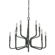 Framburg - 5480 IRON - Ten Light Chandelier - Heidelberg - Iron
