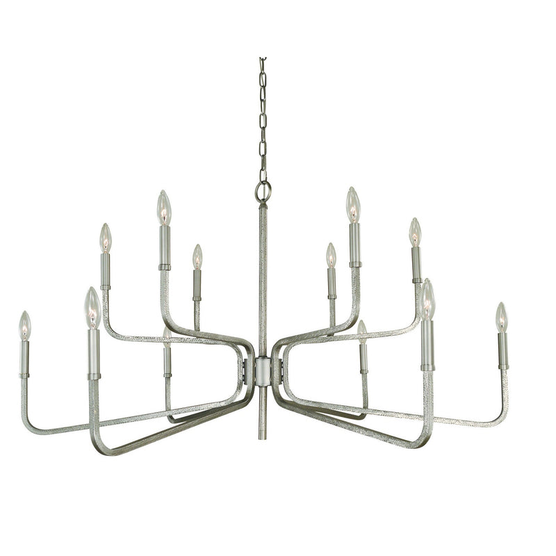 Framburg - 5484 SP - 12 Light Chandelier - Heidelberg - Satin Pewter