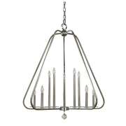 Framburg - 5510 PN - Ten Light Foyer Chandelier - Triangulum - Polished Nickel
