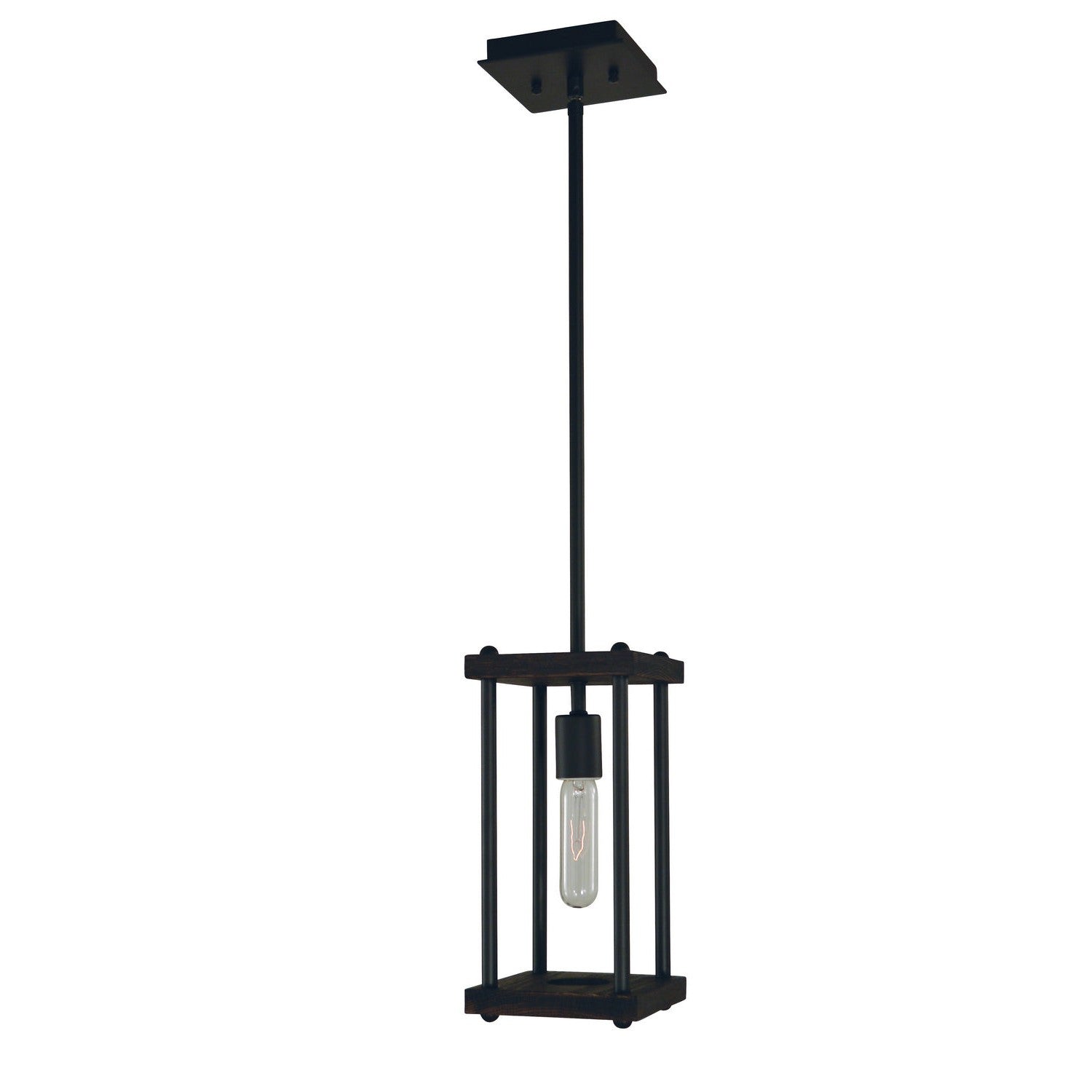 Framburg - 5531 MBLACK - One Light Pendant - Industria - Matte Black