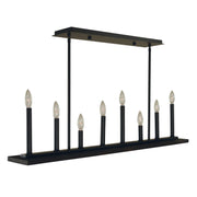 Framburg - 5538 MBLACK - Eight Light Island Chandelier - Industria - Matte Black