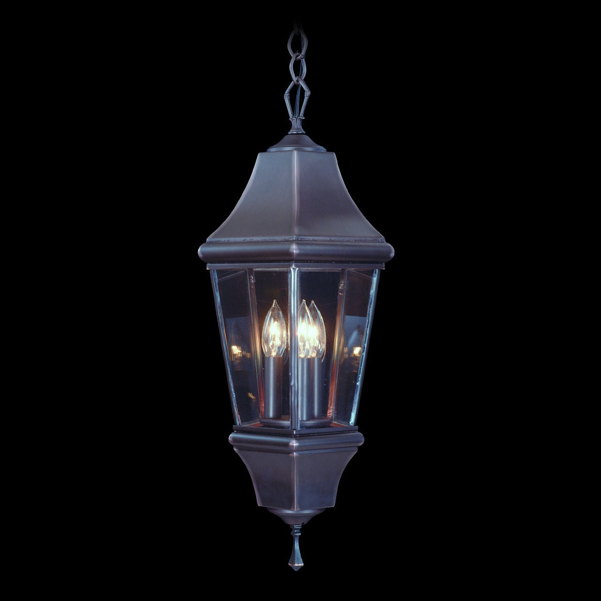 Framburg - 8738 IRON - Three Light Exterior Ceiling Mount - Normandy - Iron
