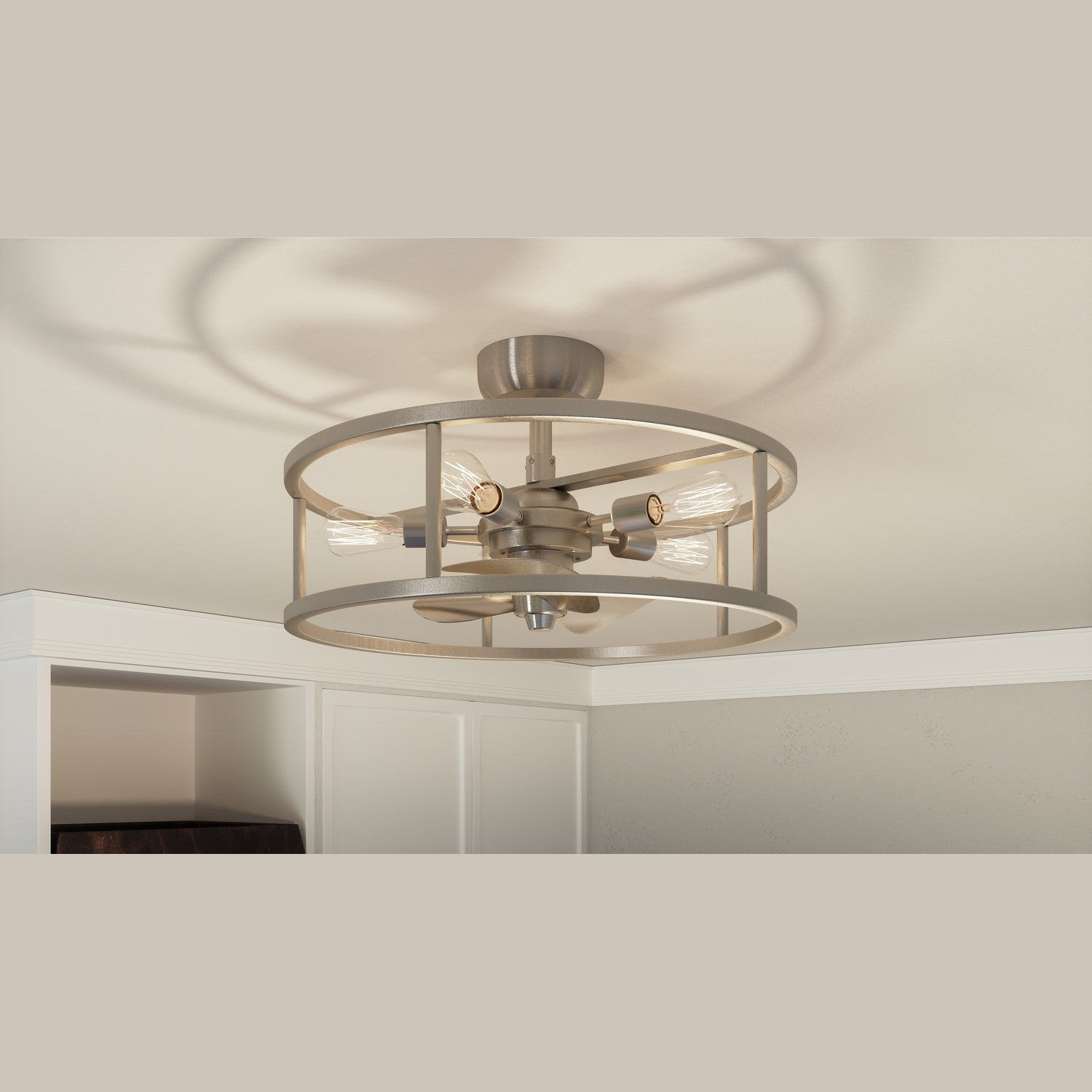 Quoizel - NHR3124BN - Five Light Fandelier - New Harbor - Brushed Nickel