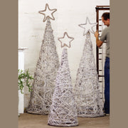 Kalalou - A07316 - Set Of 3 Whitewash Giant - White