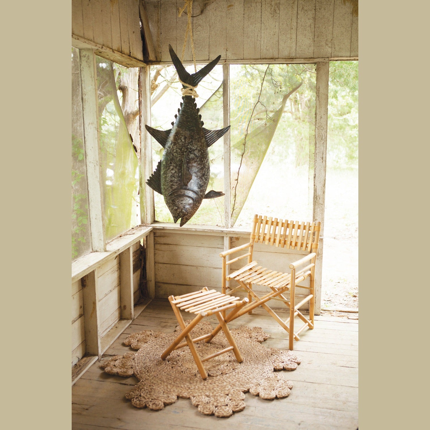 Kalalou - A5785 - Recycled Hand Hamme - Brown
