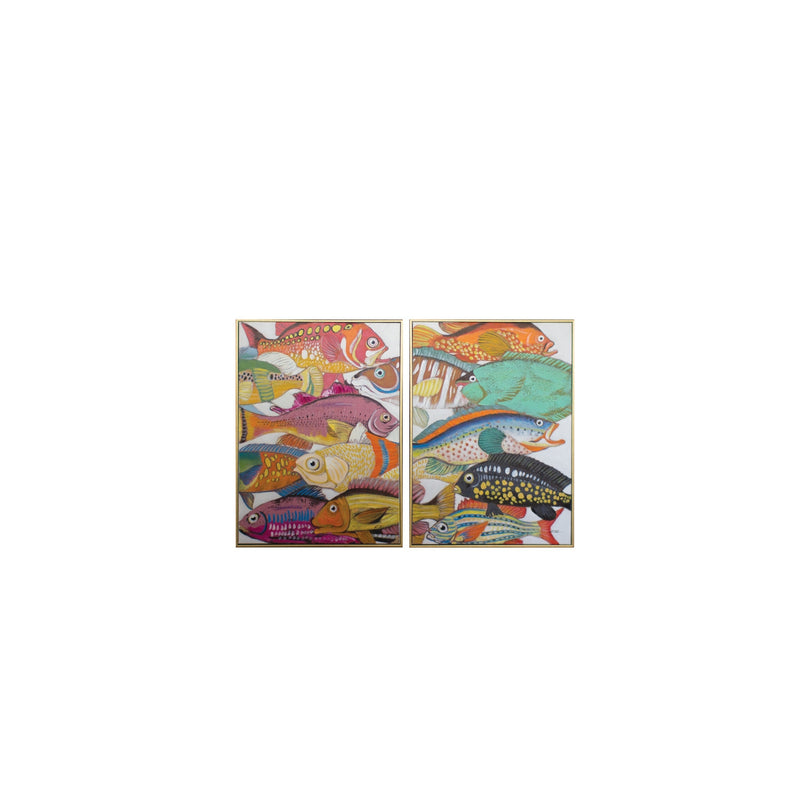Kalalou - CAR1492 - S/2 Colorful Fish - Multi