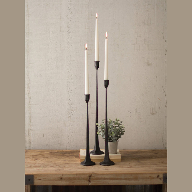 Kalalou - CBL1020 - Candle Holders - Black