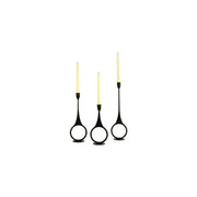 Kalalou - CBL1030 - Candle Holders - Black