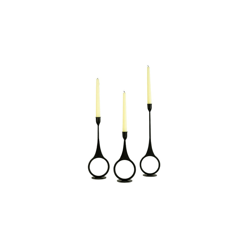 Kalalou - CBL1030 - Candle Holders - Black