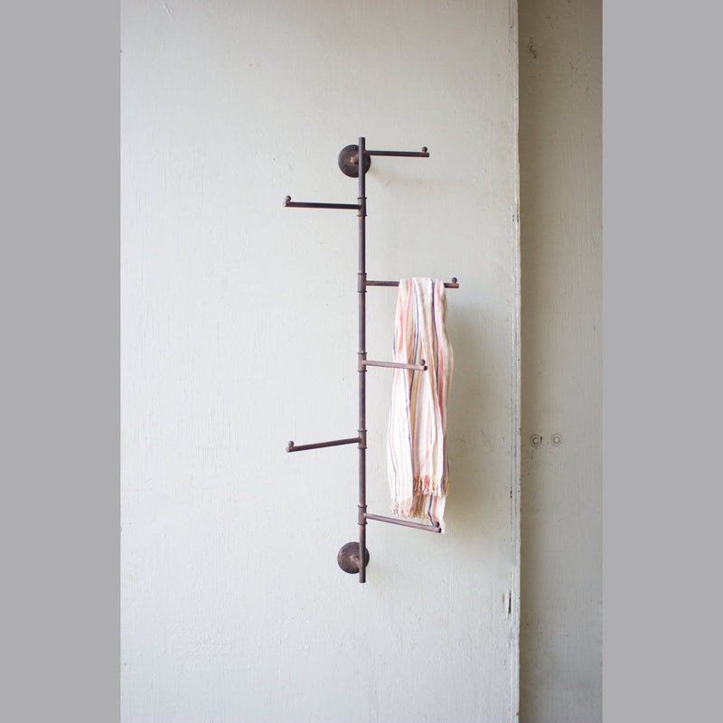 Kalalou - CLA1043 - Wall Swivel Coat Rack - Brown