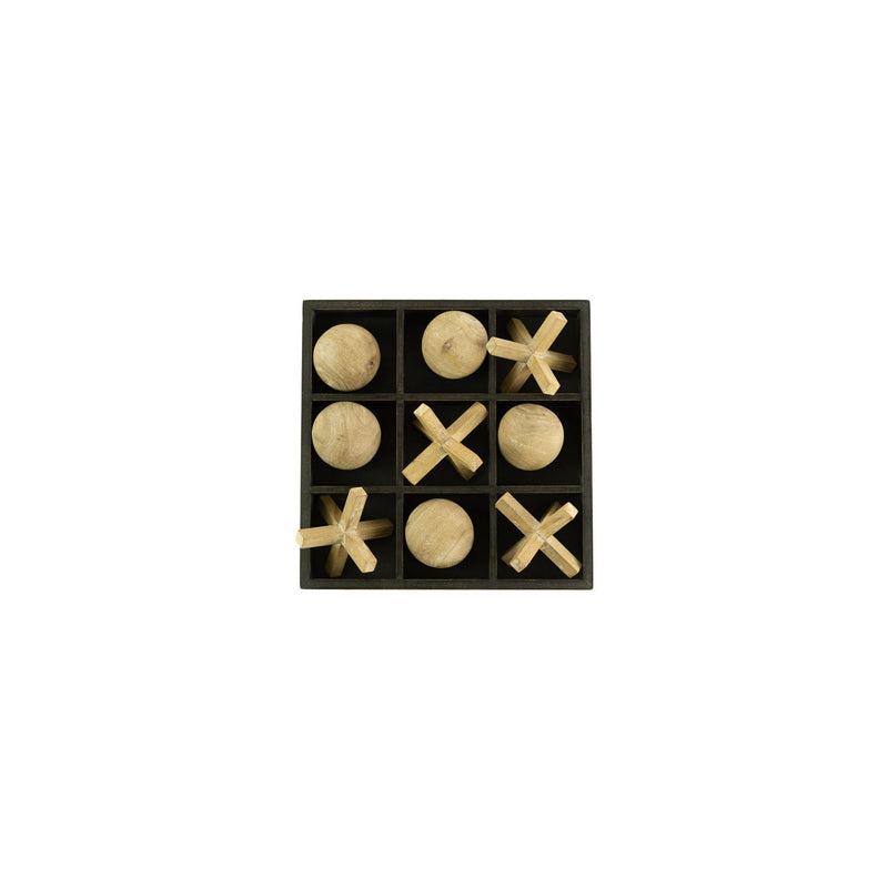 Kalalou - CLA1289 - Wooden TicTacToe Set - Black