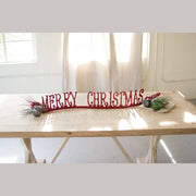 Kalalou - CMN1206 - Table Top Or Mantle Merry Christmas - red