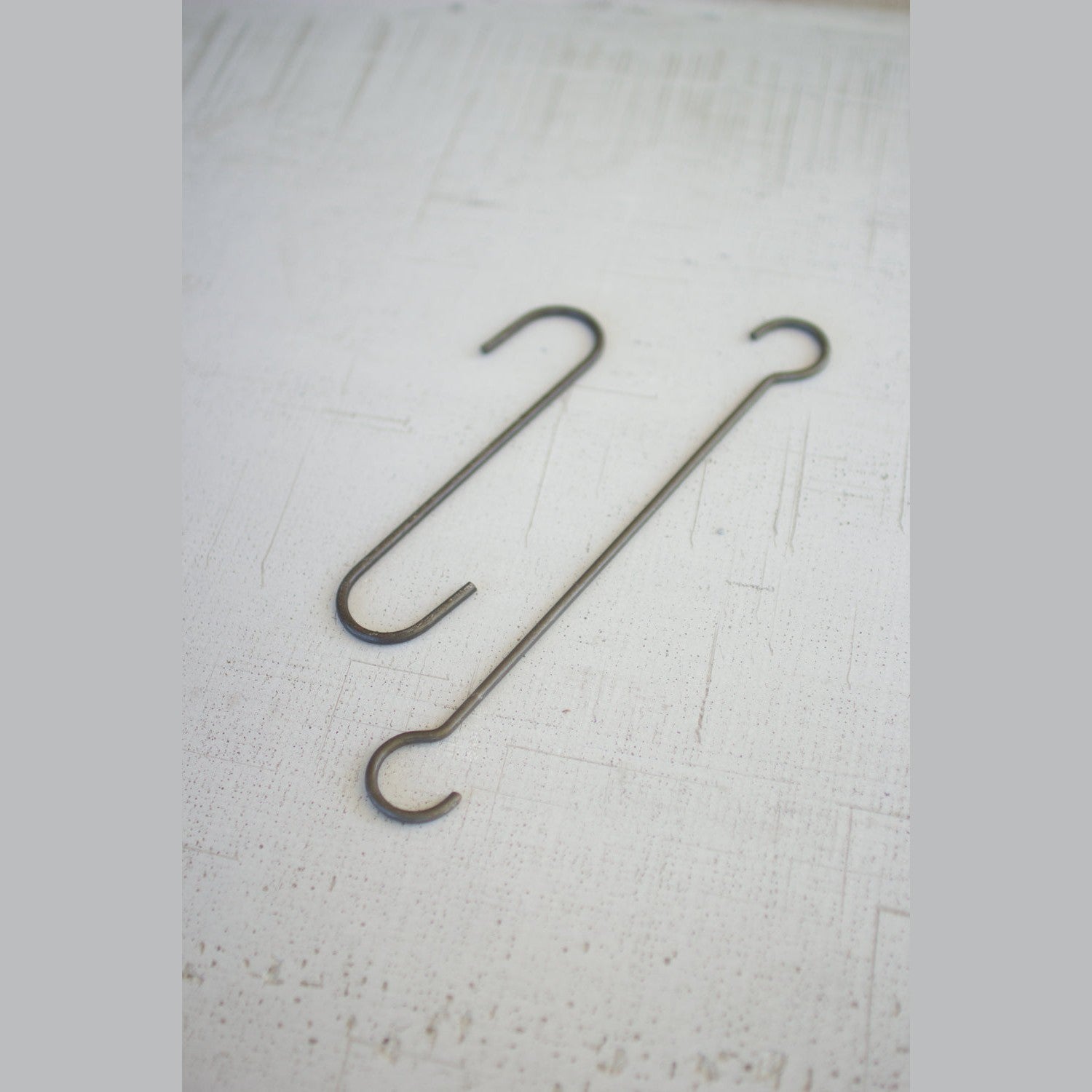 Kalalou - CQ7326 - Set Of Twelve Long Wire S Hooks Long - Gray