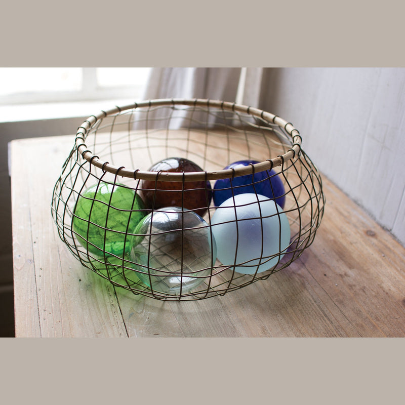Kalalou - CRL302 - Recycled Glass Ball - Blue