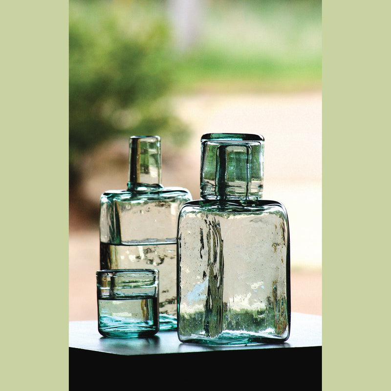 Kalalou - CRL5134 - Bedside Water Carafe And Drinking Glass - Green