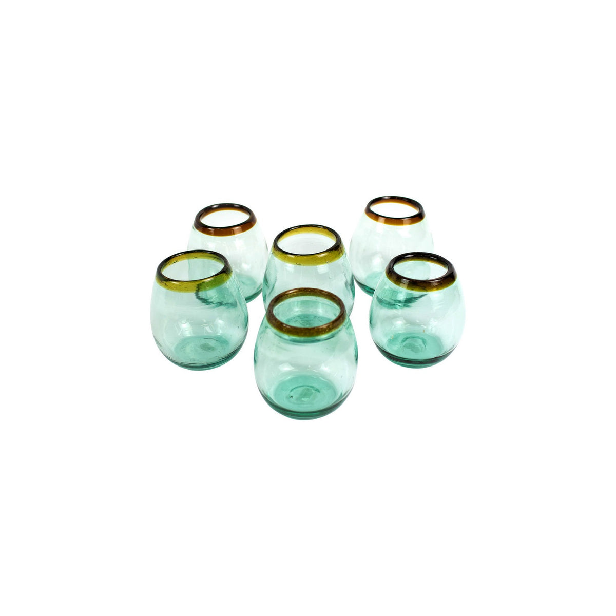 Kalalou - CRL5141 - Stemless Wine Glass - Brown