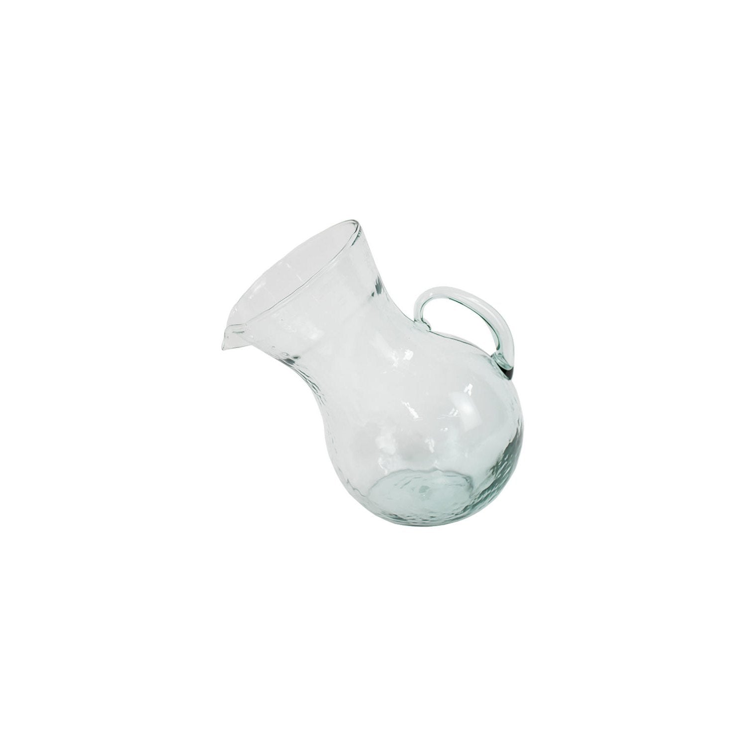 Large Glass Tilted Pitcher - Thumbnail 3