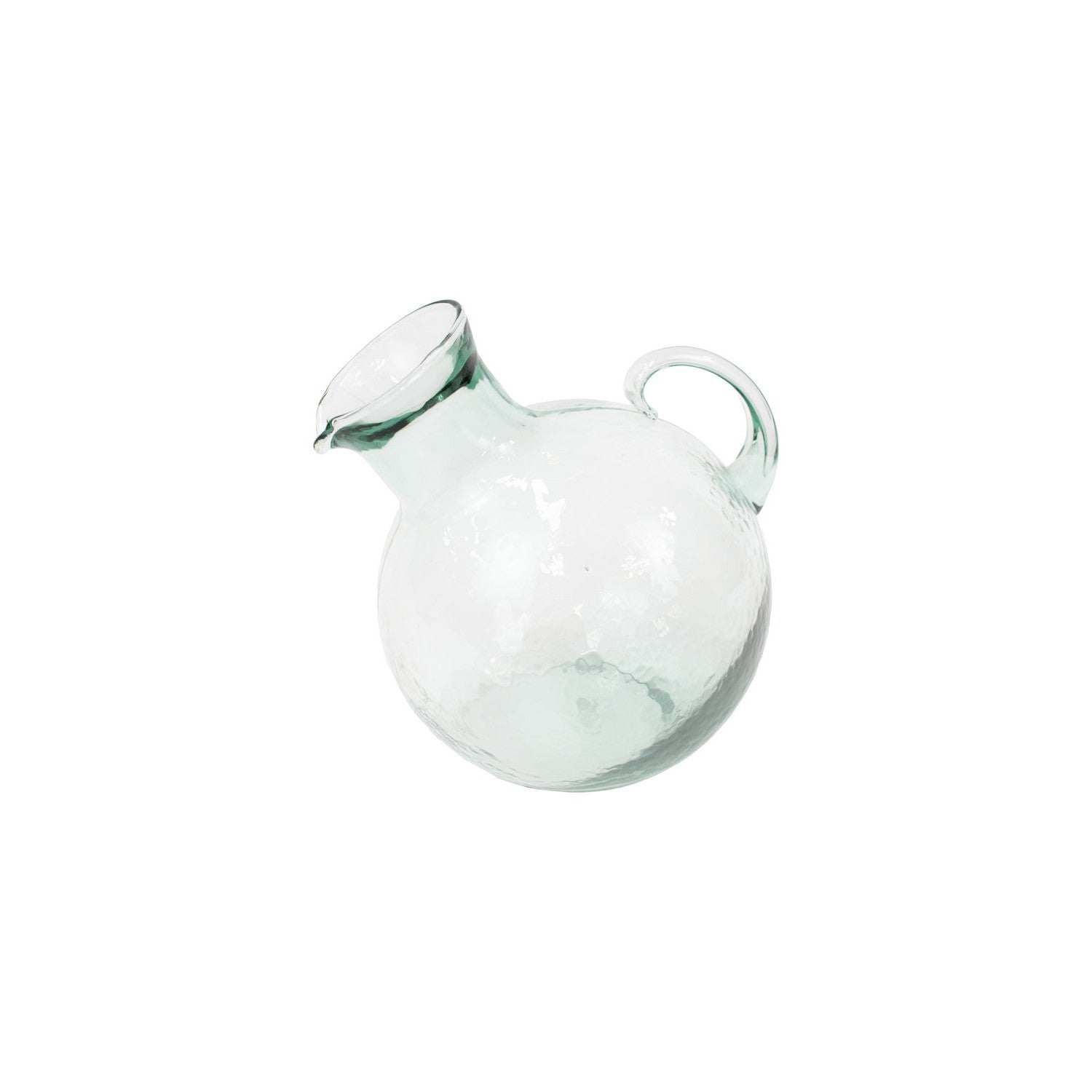 Kalalou - CV5609 - Mouthed Circular Tilted Pitcher - Clear